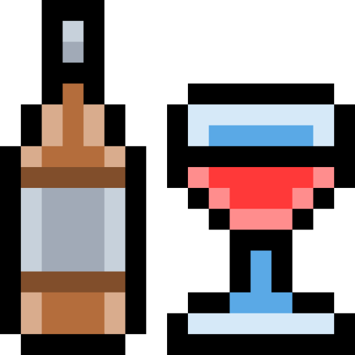 アルコール Pixel Linear color icon