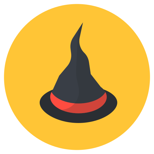 chapéu de bruxa Generic Circular Ícone