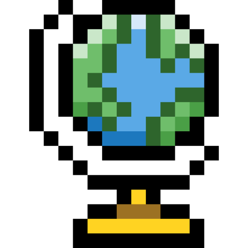 glob Pixel Linear color ikona