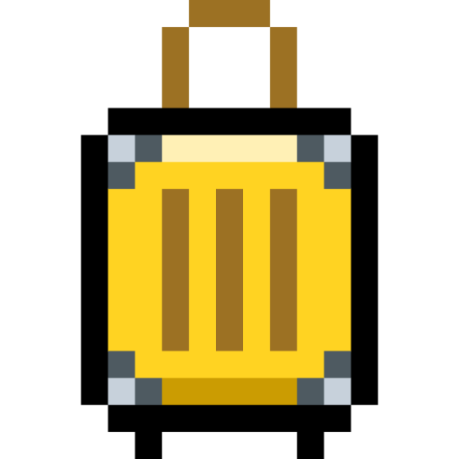 Luggage Pixel Linear color icon