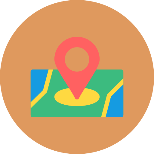 Street map Generic color fill icon