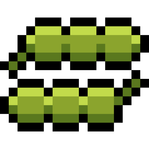 Soya bean Pixel Linear color icon