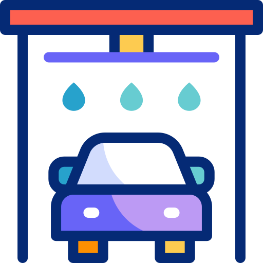 myjnia samochodowa Basic Accent Lineal Color ikona