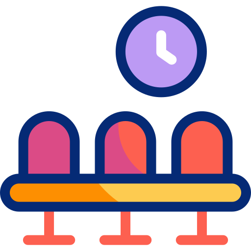 Waiting room Basic Accent Lineal Color icon