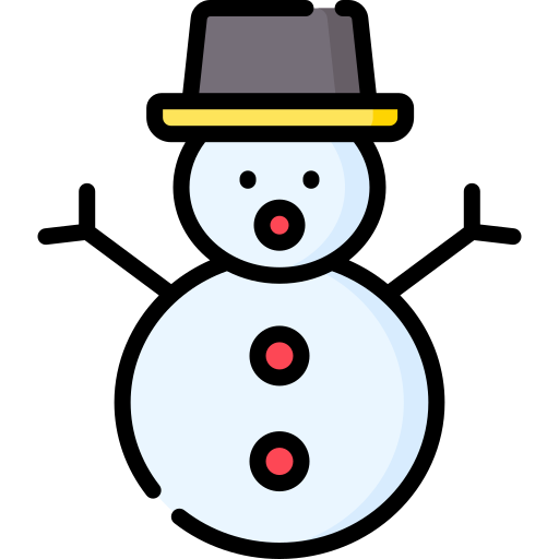 sneeuwman Special Lineal color icoon