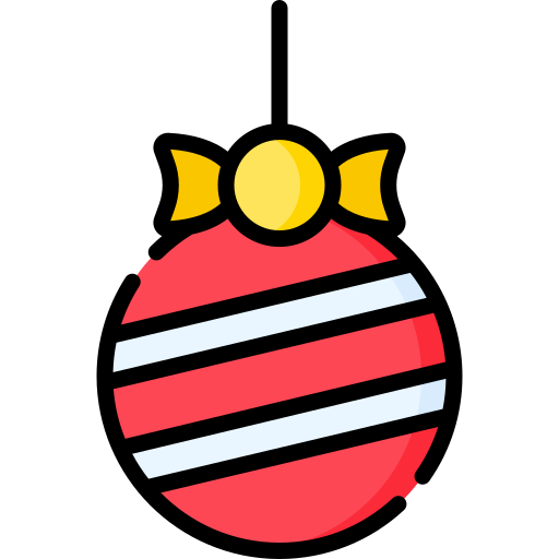 bola navideña Special Lineal color icono