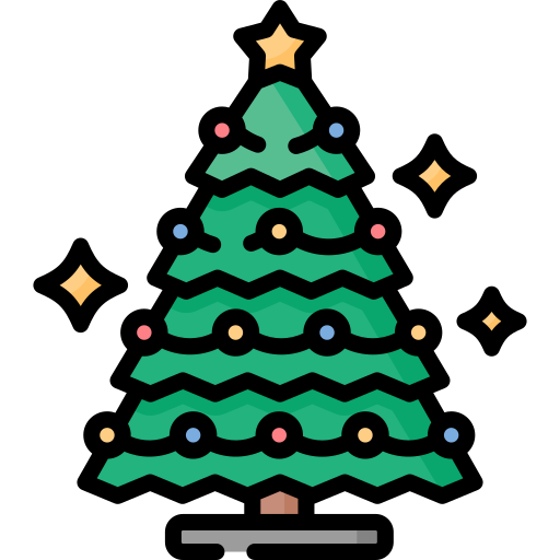 árvore de natal Special Lineal color Ícone