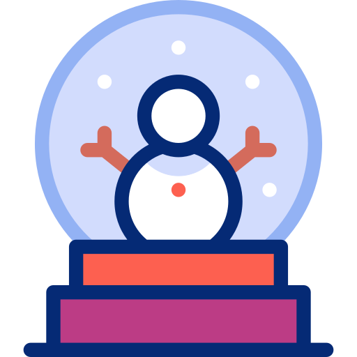 Śnieżna kula Basic Accent Lineal Color ikona