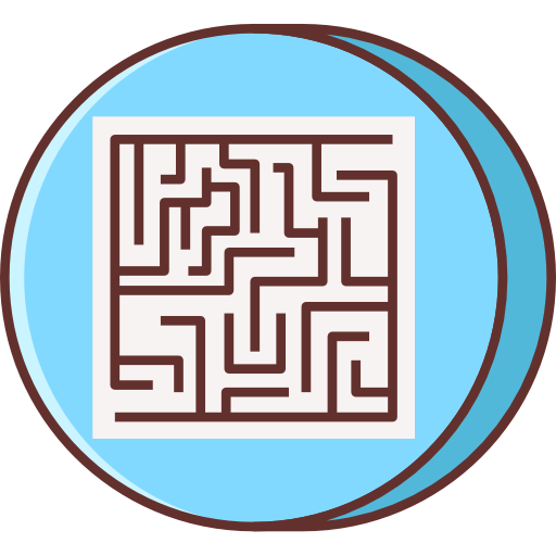 labirinto Flaticons.com Flat icona