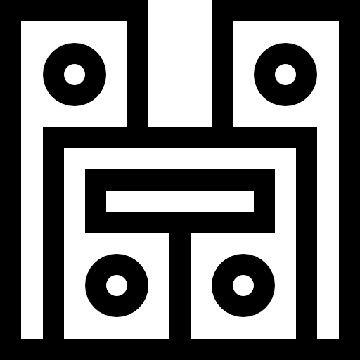 system dzwiękowy Basic Straight Lineal ikona