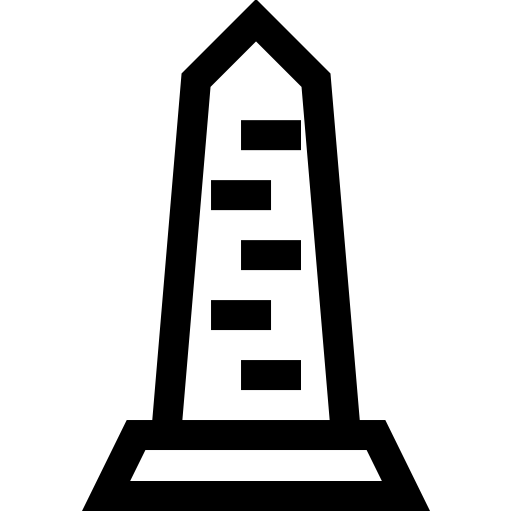 obelisk Basic Straight Lineal ikona