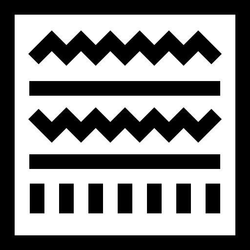 hieroglif Basic Straight Lineal ikona