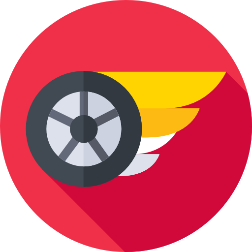 Speed Flat Circular Flat icon