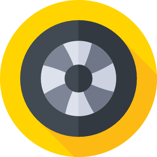 タイヤ Flat Circular Flat icon
