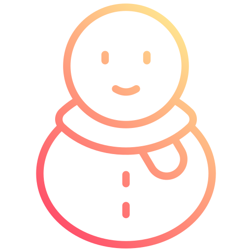 pupazzo di neve Generic gradient outline icona
