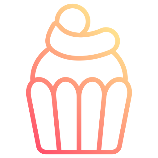 Cup cake Generic gradient outline icon