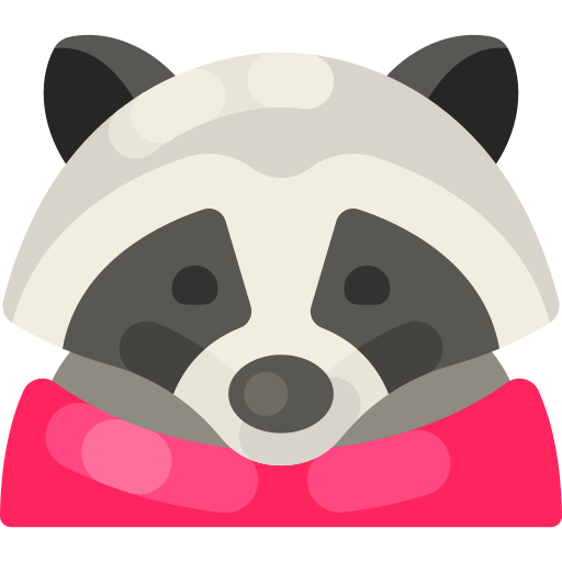 Raccoon Special Shine Flat icon