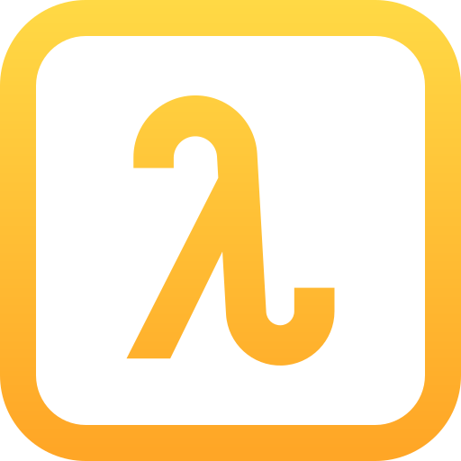 Lambda Generic gradient outline icon