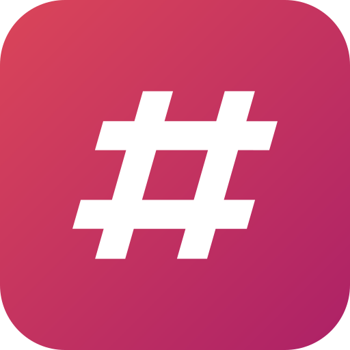 hashtag Generic gradient fill icono