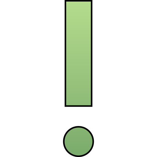 wykrzyknik Generic gradient lineal-color ikona