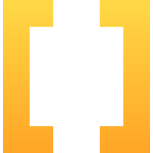 ブラケット Generic gradient fill icon