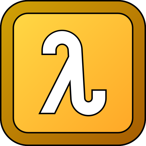 lambda Generic gradient lineal-color ikona