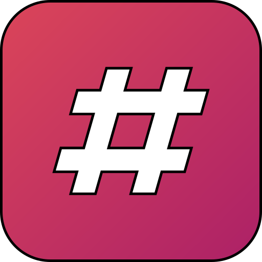 Hashtag Generic gradient lineal-color icon