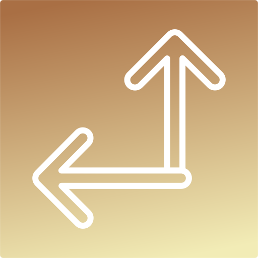 두 개의 화살표 Generic gradient fill icon
