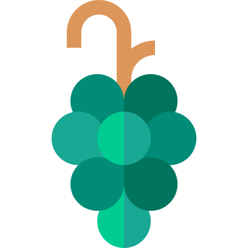 Grape Basic Straight Flat icon