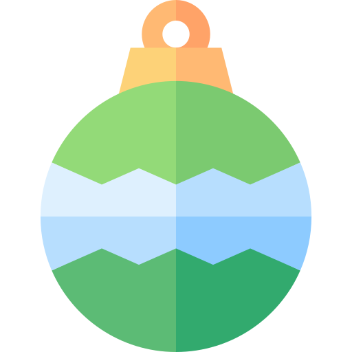 Рождественский шар Basic Straight Flat иконка