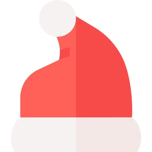 weihnachtsmütze Basic Straight Flat icon