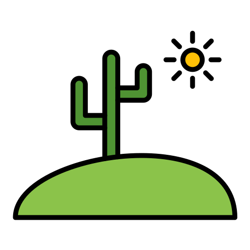 Desert Generic color lineal-color icon