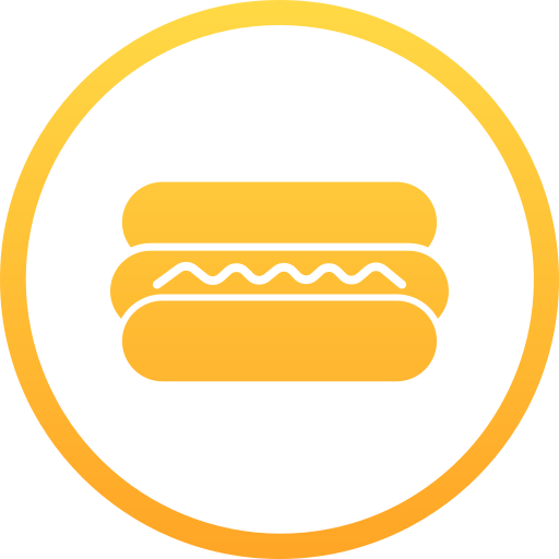 hot dog Generic gradient fill icona