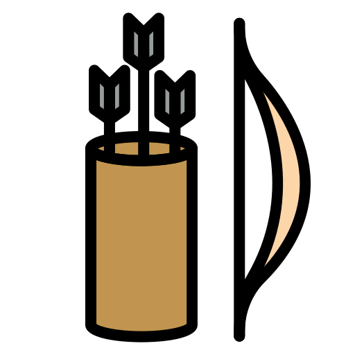 arco y flecha Generic color lineal-color icono