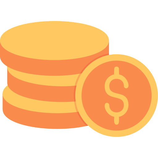 Coins Generic color fill icon