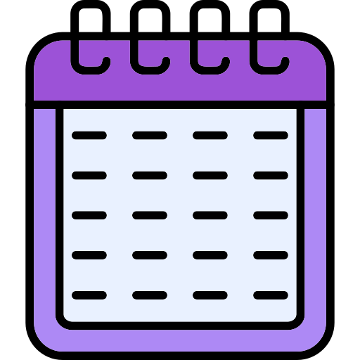 calendario Generic color lineal-color icono