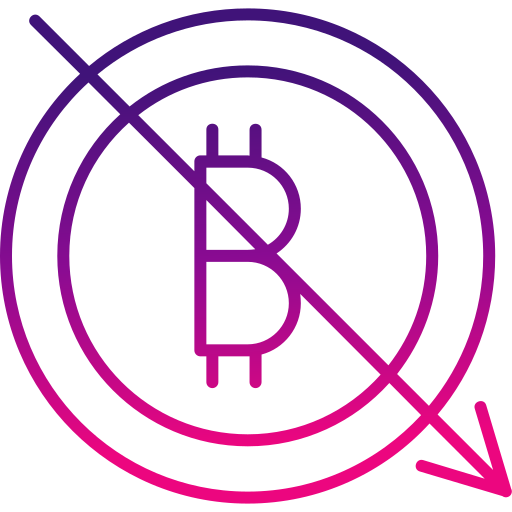 bitcoin Generic gradient outline icon