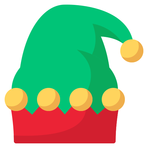 cappello da elfo Generic color fill icona