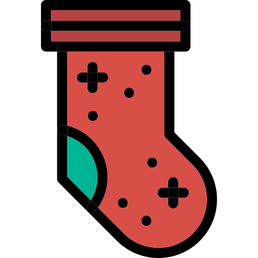 calcetín de navidad Generic color lineal-color icono