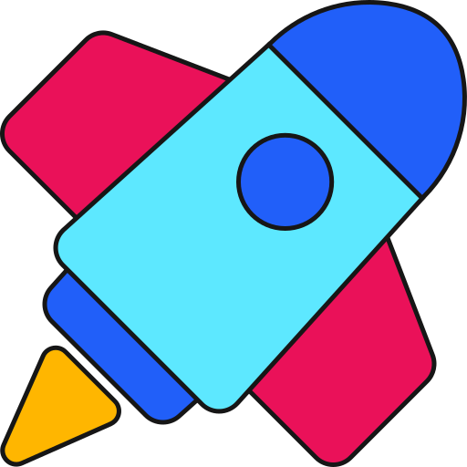 Ракета Generic color lineal-color иконка