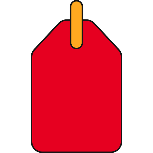 Tag Generic color lineal-color icon