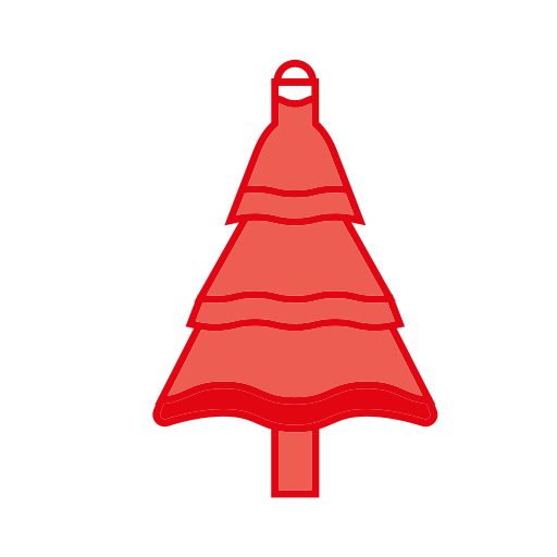 クリスマスツリー Generic color lineal-color icon