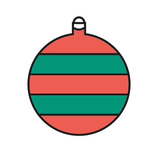 świąteczna ozdoba Generic color lineal-color ikona