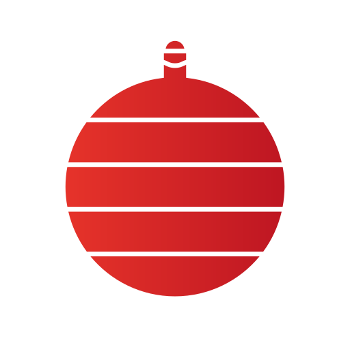 kerst versiering Generic gradient fill icoon