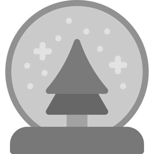 globo di neve Generic color fill icona