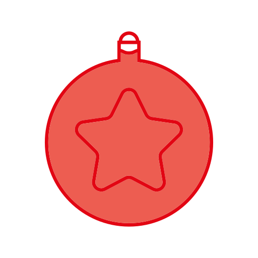 decoración navideña Generic color lineal-color icono