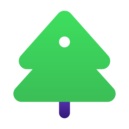 クリスマスツリー Generic gradient fill icon