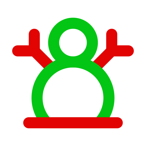 sneeuwman Generic color outline icoon