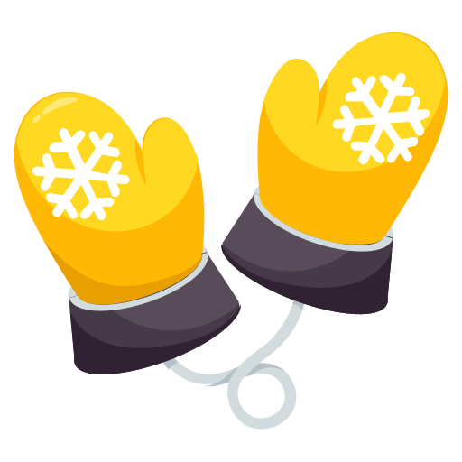 Świąteczne rękawiczki Generic color fill ikona