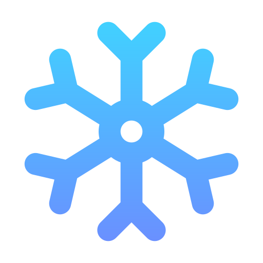 płatek śniegu Generic gradient outline ikona
